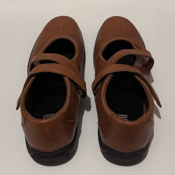 Drew Womens Orchid Mary Jane Comfort Shoes Brown Leather Hook & Loop Ortho 10W - Picture 3 of 10